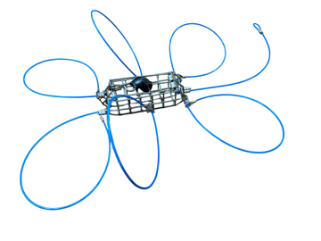 crab trap fishing pole DURASNARE Bait Efficient Galvanized Steel Crab Snare Non-Weighted